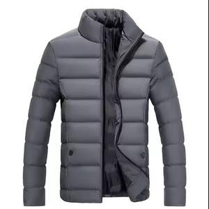 Veste matelassée personnalisée sur mesure pour hommes grande taille, respirante, à séchage rapide, avec logo sur le devant, veste d'hiver en gros - Product Image 3