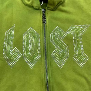 Sudadera con Capucha Personalizada de Algodón Grueso con Lavado Ácido para Hombre, Sudadera con Capucha Vintage Lavada, Sudadera con Capucha Extra Grande para Hombre, Sudadera con Capucha con Cremallera de Moda de Invierno para Hombre al por Mayor - Product Image 3