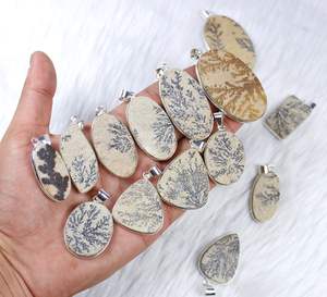 จี้พลอยเทียมธรรมชาติจี้ชุบเงินจี้ชิ้นเพชรเทียมที่สวยงาม - Product Image 1