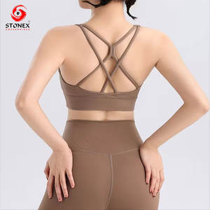 Traje de Yoga de 2 Piezas sin Mangas para Mujer, de Alta Calidad, Elástico, para Deporte, Ejercicio, Transpirable, de Spandex/Poliéster - Product Image 4