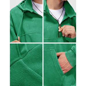 Suéter de gran tamaño de alta calidad, sudaderas con capucha para hombre, 450gsm, bordado con estampado de hojaldre, talla grande, diamantes de imitación, sudaderas con capucha personalizadas de lana en blanco para hombre - Product Image 6