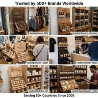 Présentoir à saucisses en bois personnalisé, mobile, pour charcuterie, supermarché, viande, snacks, présentoir de sol FSDU, boucherie