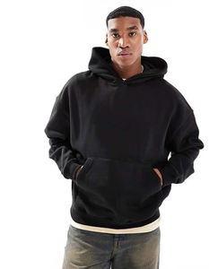 Haute qualité hommes haute qualité coton épais lourd éponge français pull à capuche personnalisé goutte épaule polaire surdimensionné pour hommes - Product Image 1