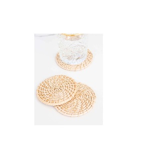 Almohadillas calientes hechas a mano, posavasos de ratán tejidos a mano, manteles individuales de bambú, base de taza, platos de cargador, precio al por mayor - Product Image 1