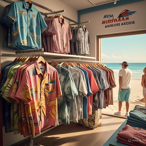 Nueva camisa de manga corta informal con cuello de sublimación de impresión completa de playa de verano para Hombre | Estilo americano totalmente impreso versátil - Product Image 4