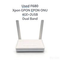 Modem Fibre Optique F680 ONU ONT Double Bande 2.4G&5G WiFi POE XPON GPON EPON 4GE+2USB FTTH d'occasion