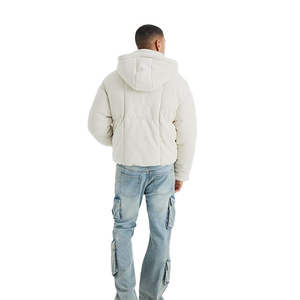 Chaqueta acolchada ajustada de alta calidad para hombre, ropa de calle con cremallera completa de nuevo diseño para invierno, transpirable de talla grande disponible al por mayor - Product Image 4