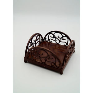 Luxe Vintage porte-serviettes en métal fabriqués à la main accessoires de Table élégant décor à la maison salle à manger organisateur cadeau de mariage Art Design - Product Image 2