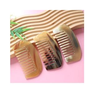 Peigne en corne naturelle, outil artisanal durable et écologique, finition lisse et polie, fabriqué en corne, parfait pour le soin des cheveux et de la barbe - Product Image 4