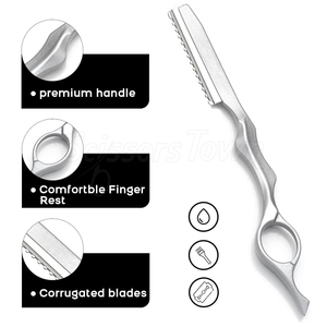 Rasoir de texture durable pour l'amincissement des cheveux avec lames remplaçables Outil de salon professionnel pour la superposition et le coiffage - Product Image 3