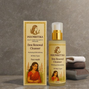 Indumrittika Gel Nettoyant Doux à la Glycérine Formule Hydratante Nettoyage en Profondeur Peau Lisse et Rafraîchie Éclat Naturel Format Voyage pour - Product Image 1