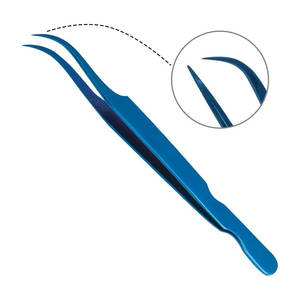 แหนบสำหรับต่อขนตาแบบรัสเซียพร้อมปลายไฟเบอร์ทำจากสเตนเลส - Product Image 2