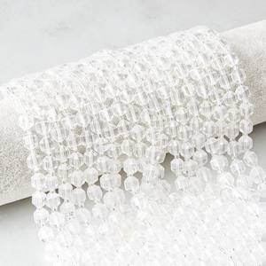 Cuentas de Cuarzo Transparente Facetadas al por Mayor para la Fabricación de Joyas - Product Image 1