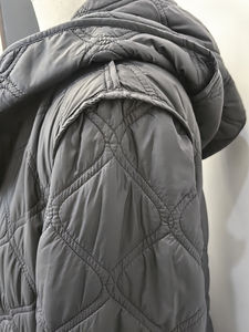 Chaqueta Acolchada Larga con Capucha Estilo Vintage para Mujer, Chaqueta Cortavientos Ligera con Relleno de Burbujas, Abrigo Cálido de Moda - Product Image 4