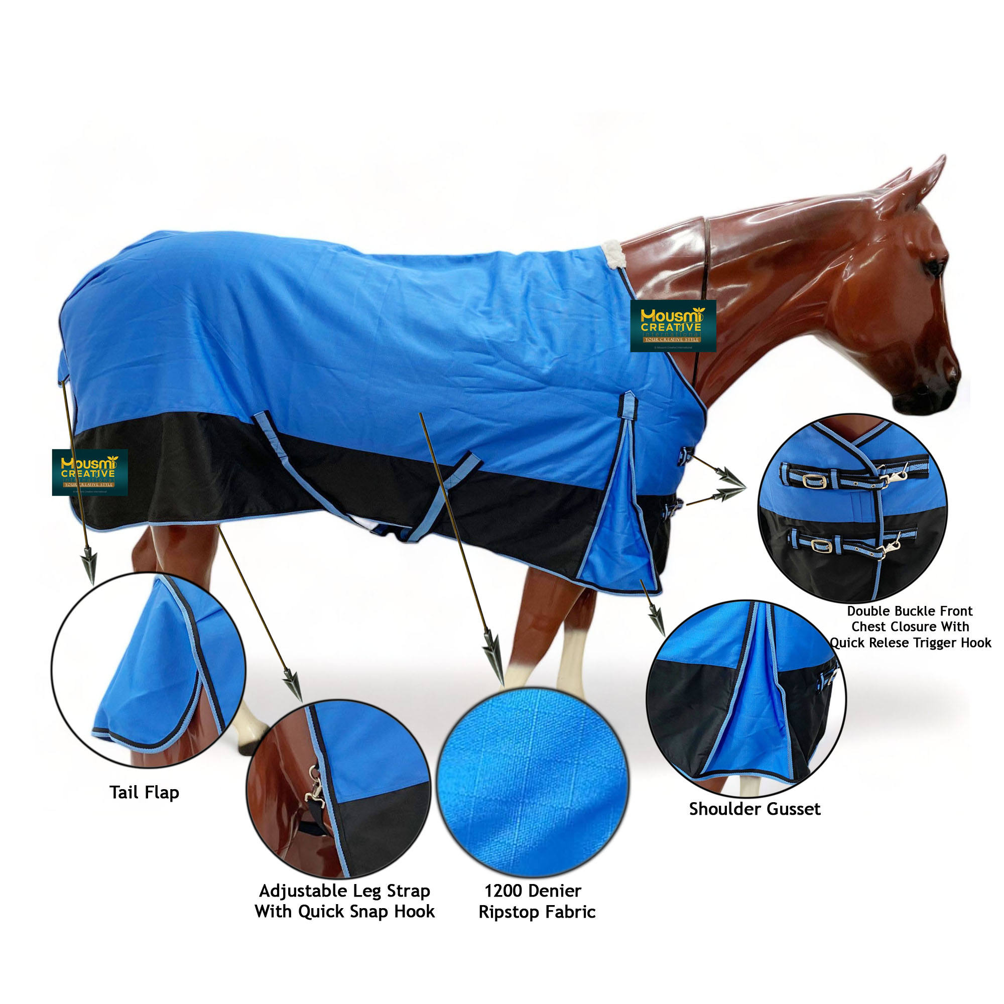 Bleu Royal &amp; Noir-RGSM 114135