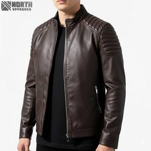 Vestes en cuir de haute qualité pour hommes, broderies décorées en gros des fabricants pakistanais, blouson aviateur personnalisé - Product Image 1