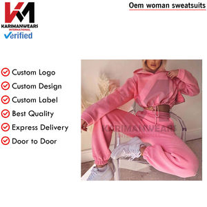 Conjunto deportivo de dos piezas de invierno para mujer, Sudadera con capucha sólida de gran tamaño, chándal, pantalones, ropa deportiva, ropa deportiva informal, chándales - Product Image 6