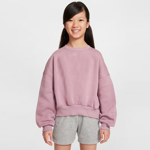 Sweat-shirt Boxy à col ras du cou 100% coton pour garçons et filles-décontracté doux et chaud pour l'hiver OEM Logo personnalisé imprimé écologique - Product Image 4