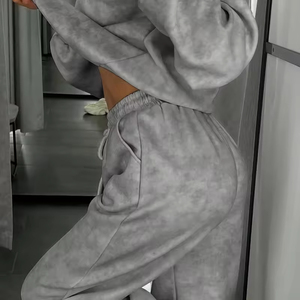 Vêtements de sport surdimensionnés de haute qualité, lavés à l'acide, vintage, avec logo personnalisé, vente en gros OEM ODM - Product Image 3