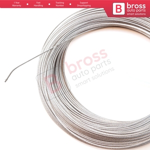 Cable de reparación para elevalunas BWR5472, cable de acero 7x7, diámetro: 1.5 mm, longitud: 100 metros, para elevalunas de coche - Product Image 2