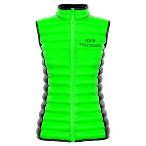 Latest Style Mens Winter Sleeveless Down Jackets Lightweight Quilted Outwear short vest puffy sleeves