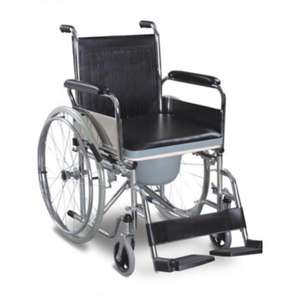 Manual <b>Wheelchair</b> with High Back Support, Pressure Relief <b>Cushion</b>, Designed for Elderly and Long Sitting Use - Product Image 3