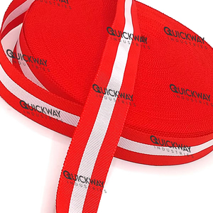 Rubans en gros-grain et rubans cérémoniels rayés rouge et blanc, ruban en tissu pour la décoration de la maison, les cadeaux et les récompenses - Product Image 6