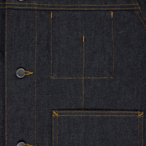 Veste en jean pour homme, style boyfriend, couleur unie, lavée, respirante, imperméable, 100% coton, logo personnalisé, hiver - Product Image 3