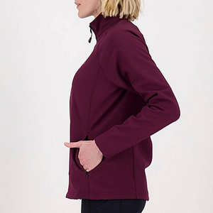 Vestes coupe-vent respirantes Softshell de conception unique pour femmes pour les équipements d'extérieur à col montant d'hiver fabriqués au Pakistan - Product Image 4