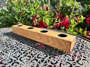 Portavelas de Madera y Soportes para Decoración del Hogar, Elegantes Faroles y Frascos para Centro de Mesa de Sala de Estar - Product Image 4