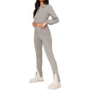 Elegante y cómodo conjunto de dos piezas para correr para mujer para uso diario Ropa deportiva de moda Conjunto perfecto para correr para mujer - Product Image 2