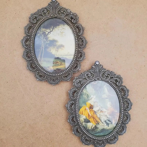 Chic argent ovale Design cadre élégant décoratif porte-Photo affichage de Table pour la décoration intérieure bureau événement cadeau de mariage - Product Image 1