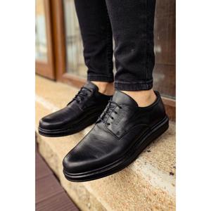 Giày đi bộ thể dục nam ch003 <span class=keywords><strong>DST</strong></span> Classica màu đen làm từ pelle di cuoio - Product Image 3