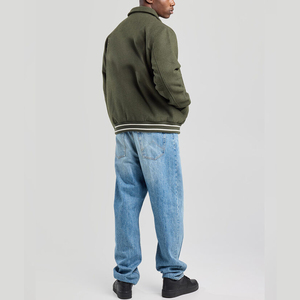 Veste universitaire noire de luxe entièrement personnalisée pour hommes, manches en cuir, veste universitaire Letterman pour hommes, nouveaux modèles - Product Image 6