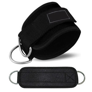 Gym <b>Ankle</b> Straps Double D-Ring Adjustable Neoprene Padded Cuffs <b>Ankle</b> <b>Weight</b> Leg Training Brace Professional Protection Unisex - Product Image 4