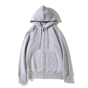 380g con capucha cremallera cárdigan con capucha hombres y mujeres 100% algodón Casual abrigo Zip up sudaderas con capucha y sudaderas fabricante - Product Image 4