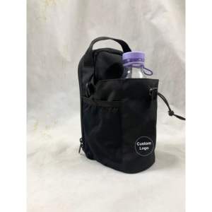 2025 modelo nuevo diseño resistente al agua duradero poliéster magnético gimnasio bolsa correa ajustable personalizable Sling botella de agua bolsillo - Product Image 1