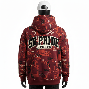 Sudadera con Capucha Personalizable de Invierno para Hombre, de Alta Calidad, con Estampado Digital, Fabricada con Tela de Felpa Ecológica, Venta al Por Mayor - Product Image 5