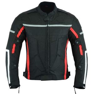 <b>Men's</b> CE Armored Protective Sportswear Breathable Waterproof Canvas Hooded Biker Jacket XL Size Motocross Motorbike Racing Rider - Product Image 4