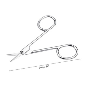 Venta al por mayor de acero inoxidable, tijeras para cutículas de uñas con mango de cerámica, hoja curva, manicura, tijeras de belleza, servicio OEM disponible - Product Image 6