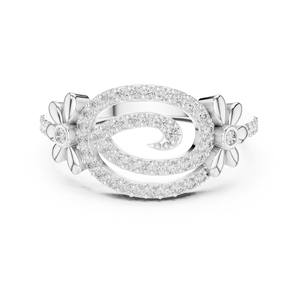Anillo de Compromiso de Oro Rosa de 14K con Diamante Redondo Cultivado en Laboratorio para Mujer |   Diamante Cultivado Nuevo - Product Image 3