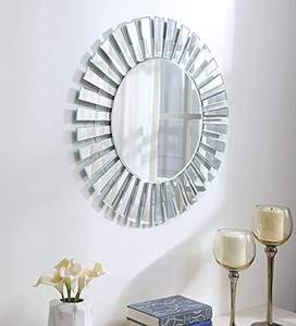 Best Manufacturer Glass <b>Frameless</b> Oval Wall <b>Mirror</b> Mount Bathroom Silver Unframed - Product Image 3