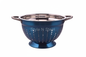 Passoire en acier inoxydable pour tous les jours avec poignée pour légumes, fruits, nouilles, design de panier pour les familles - Product Image 1