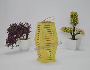 Geometrical Garden Hanging <b>Lantern</b> Yellow Vantage Metal Hanging <b>Lantern</b> Home Decoration Handmade <b>Christmas</b> Decor Premium Votive - Product Image 5