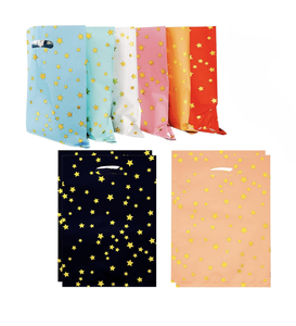 Bolsa de compras con logotipo personalizado de lujo con mango de plástico troquelado, pequeño regalo de lujo para zapatos, ropa, calcetines, piel - Product Image 1