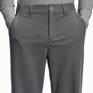 MENS OLD MONEY STYLE WIDE LEG PLEATED CASUAL DRESS PANTS BAGGY <b>VINTAGE</b> WORK <b>TROUSERS</b> WHOLESALE - Product Image 1