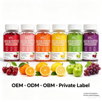 Gummies de créatine SYC BIO, créatine monohydrate pure, 60 gummies véganes à mâcher, absorption élevée, complément alimentaire, étiquette privée OEM
