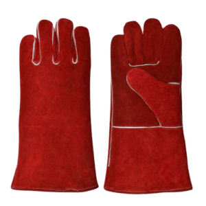 Gants longs en cuir de vachette pleine fleur, robustes, respirants et durables, avec manchette de sécurité pour le soudage, la lutte contre les incendies, la construction et l'usage industriel - Product Image 4