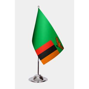 Drapeaux de bureau zambiens imprimés numériquement - Graphiques de haute qualité - Product Image 1