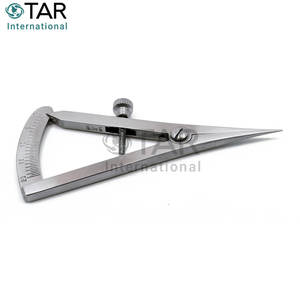 Calibrador recto Castroviejo Dental Premium 0-20mm 3,25 "Calibrador de medición quirúrgica Instrumentos médicos de acero inoxidable - Product Image 2